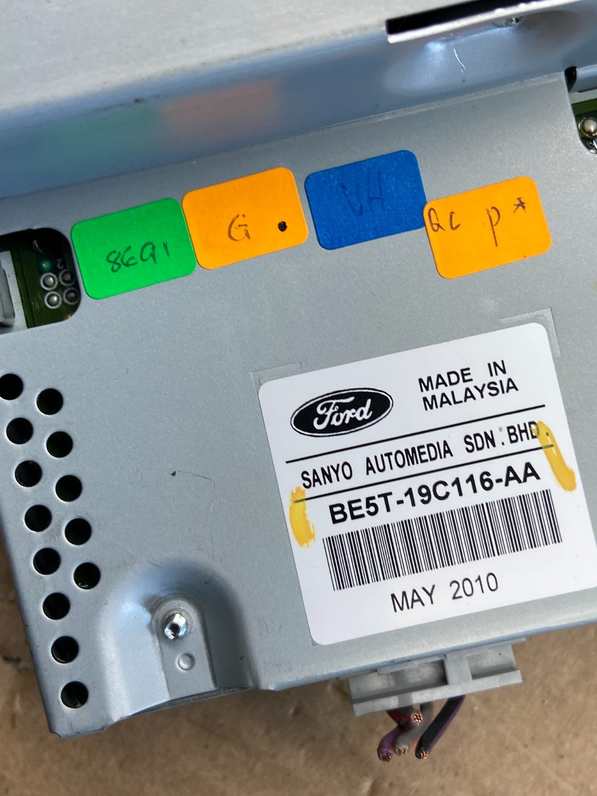 2011 2012 Ford Fusion Dash Information Display Screen ah3803 DG6
