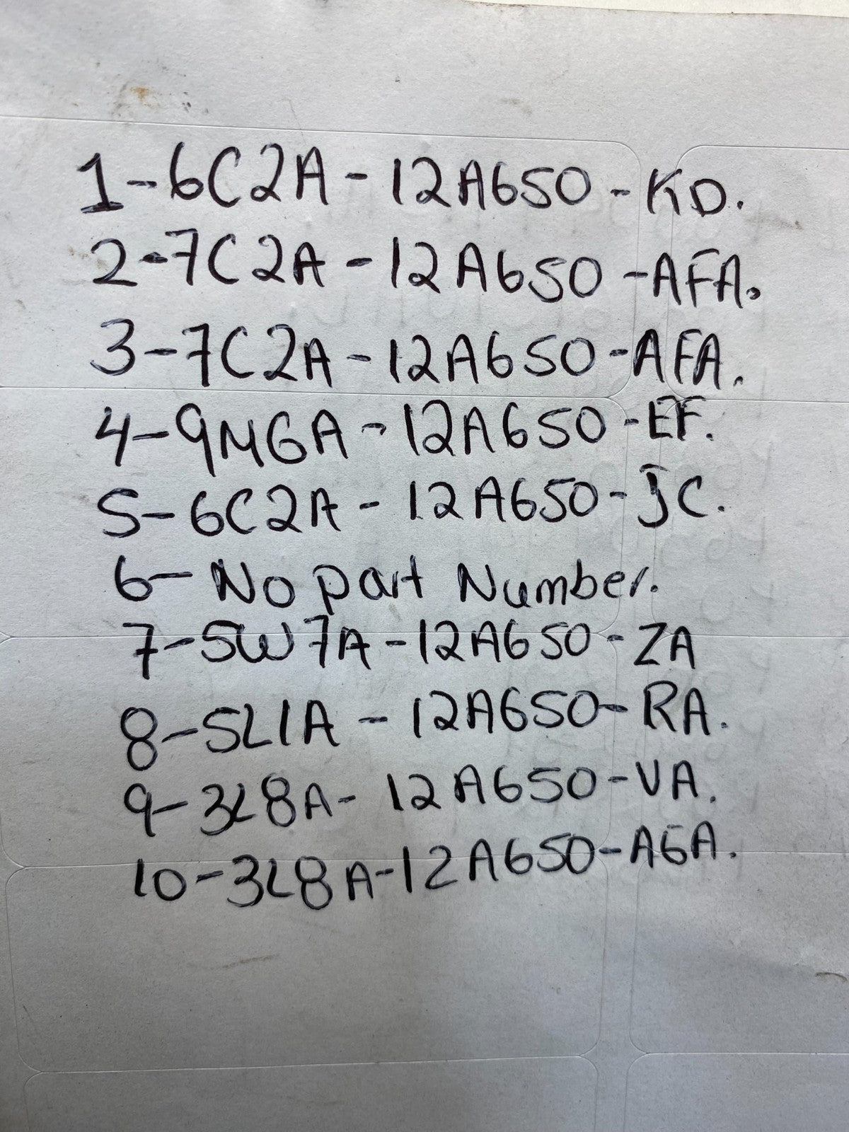 Mix of 10 Ford ECM Engine Computer Module AH4742 PS2