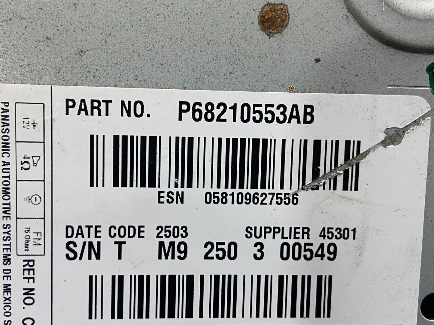 2011-2014 Chrysler 300 Dash A/C Climate Control Screen Radio Bezel AE2553 DG6