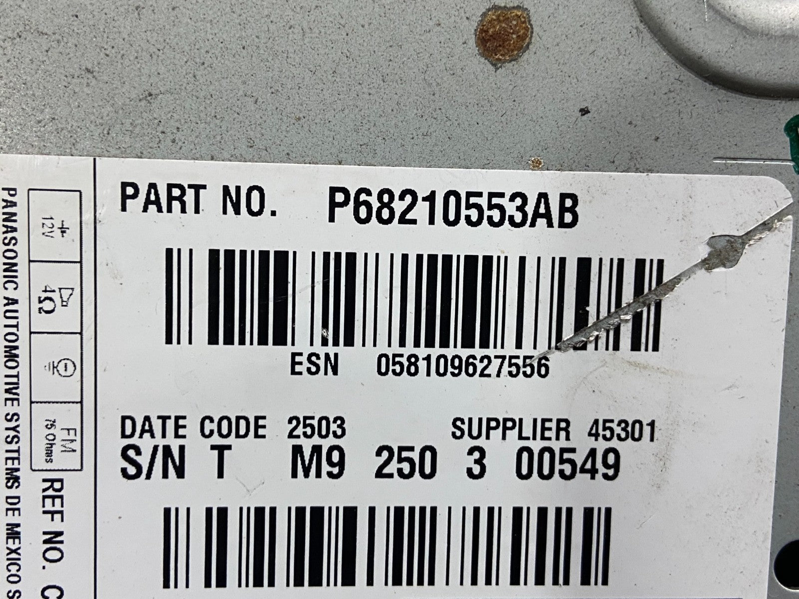 2011-2014 Chrysler 300 Dash A/C Climate Control Screen Radio Bezel AE2553 DG6