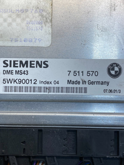 2001 to 2002 BMW X5 ECM ECU Engine Control Computer Module ag9734 DG2