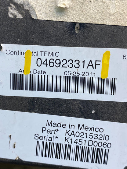 2011 Liberty Nitro TIPM Power Integrated Fuse Box Module AG3573 DG6