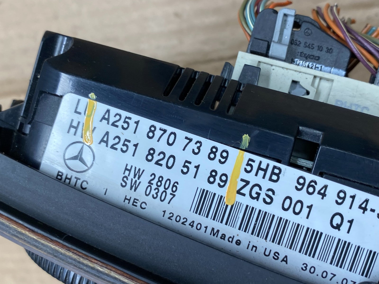 2006 2008 2009 Mercedes ML350 AC Temp Heater Climate Control aa4720 DG6