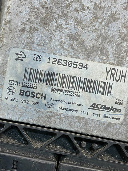 2008 2009 GMC Acadia Traverse Engine Control Unit Module ECM ECU AH9634 DW2