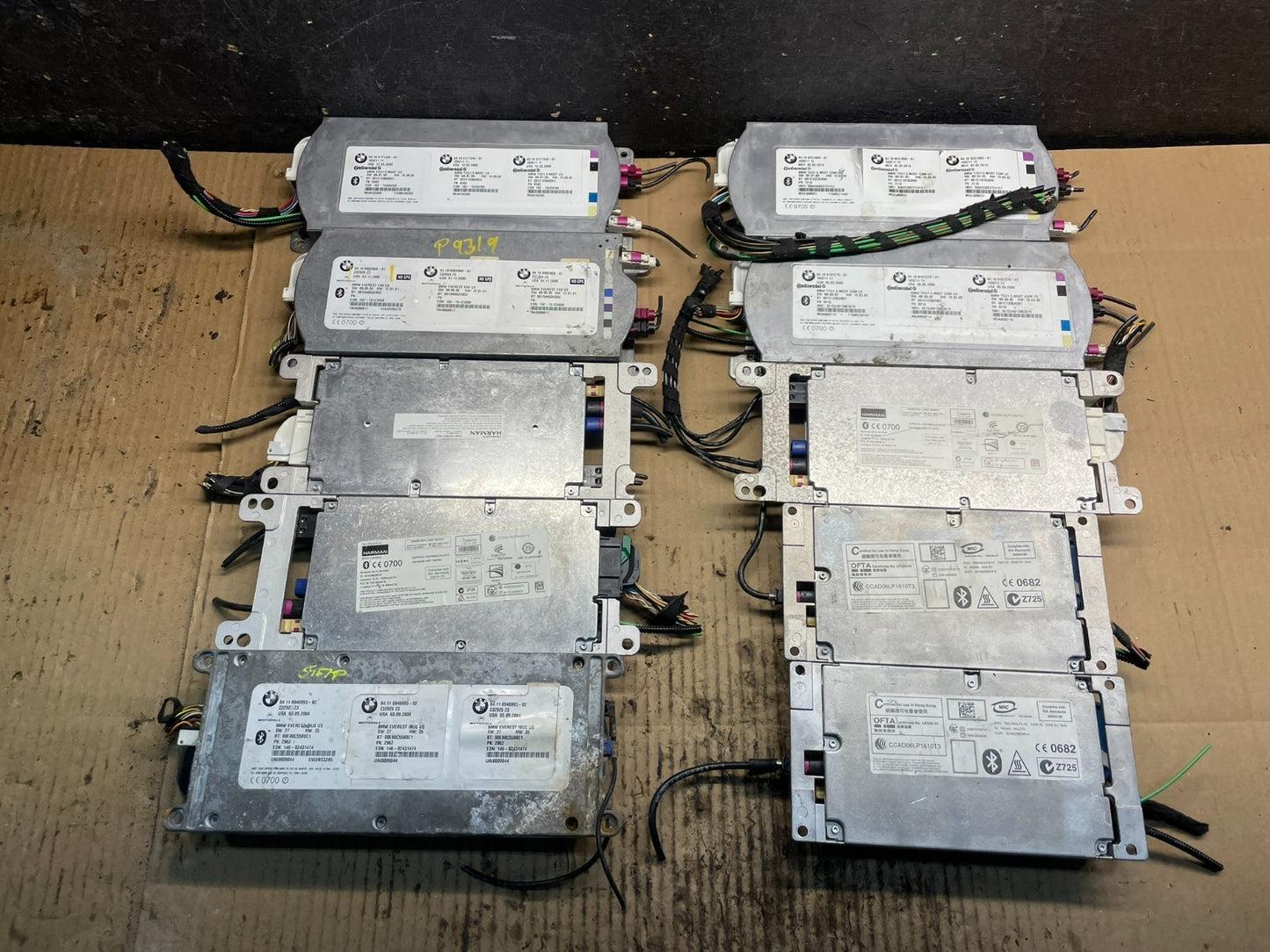 Mix of 10 BMW Control Module Computer Telematics X8637 PS0