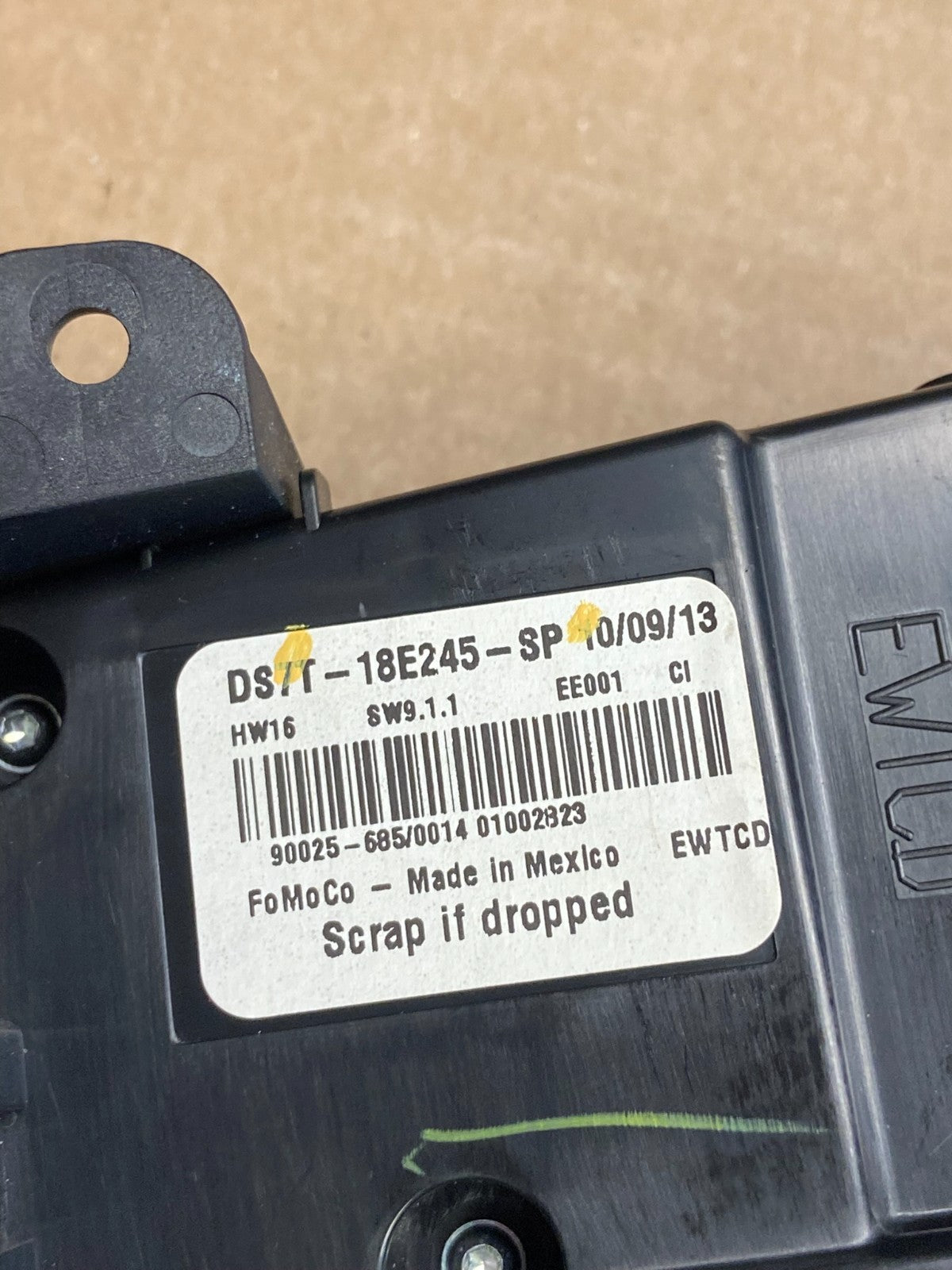 2013 to 2015 Ford Fusion Radio Climate Control A/C Control ag5023 DG5