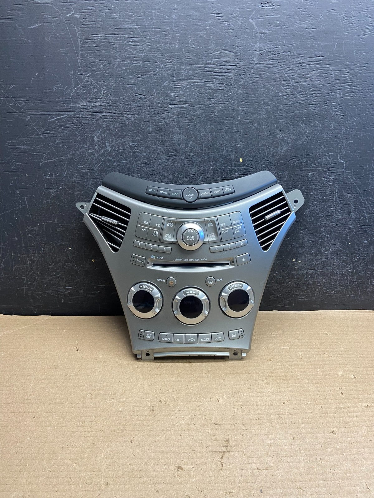 2006-2009 Subaru Tribeca Radio CD Player Climate Control Bezel Panel AH3567 DG0