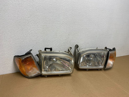 1999-2004 Nissan Pathfinder Left+Right Side Set Halogen Headlights Oem AC5565 DW2