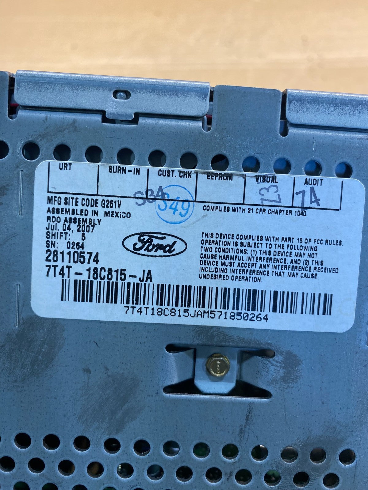 2004 2010 Ford F150 Radio Stereo Audio AM/FM AD6566 DG6
