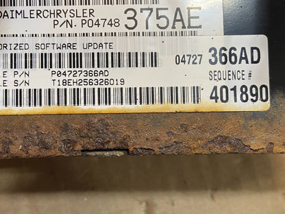 2005 Dodge Caravan 3.8L Engine Computer Module ECU ECM P04727366AD AE2308 DW2