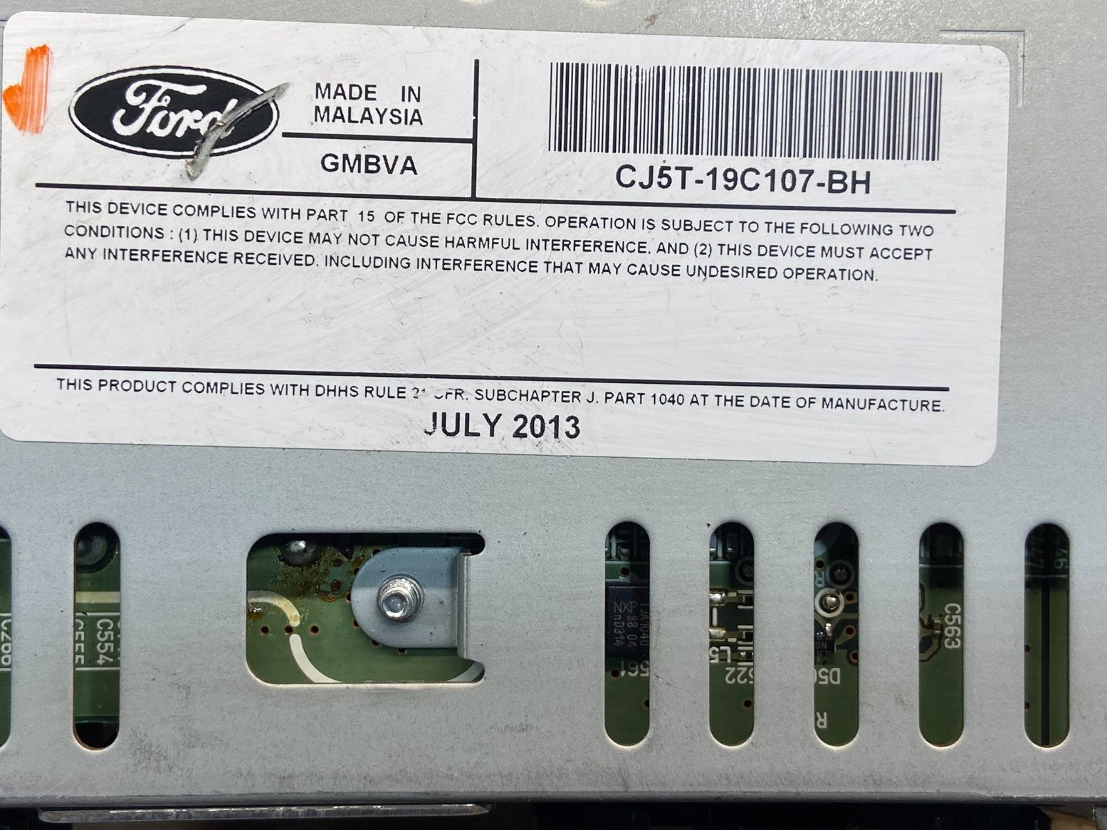2013 2014 2015 Ford Escape Radio Receiver ID CJ5T-19C107-BH AG1509 DW6