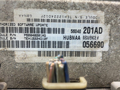 2002 Dodge Ram 4.7L Engine Computer Module ECM p56040201ad ECU AH3426 DG2