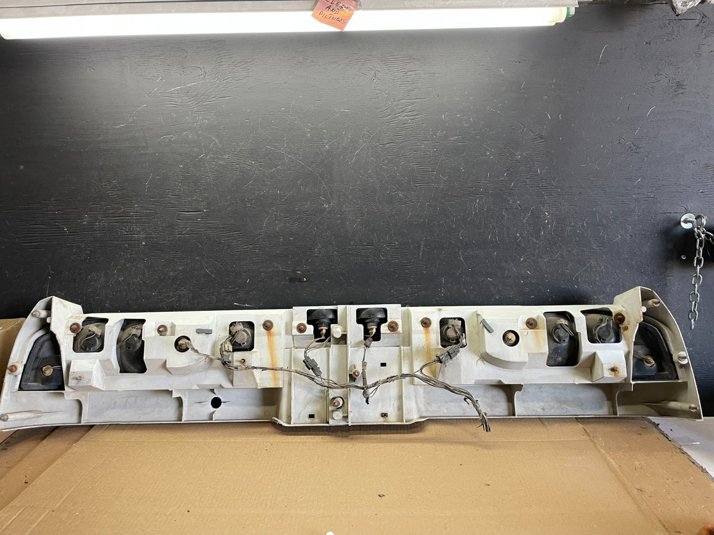 1987 to 1991 Dodge Daytona Taillight Rear Header Panel AA60105