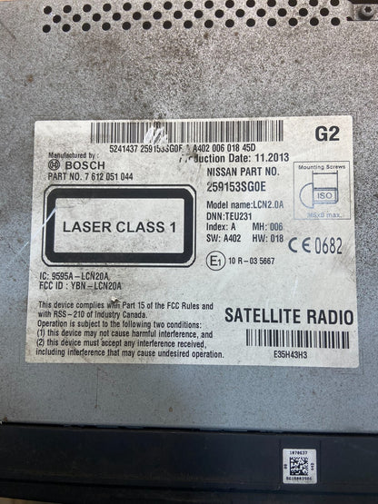 2013 - 2017 Nissan NV200 AM/FM Radio CD Player AM/FM OEM Y7621 DG6