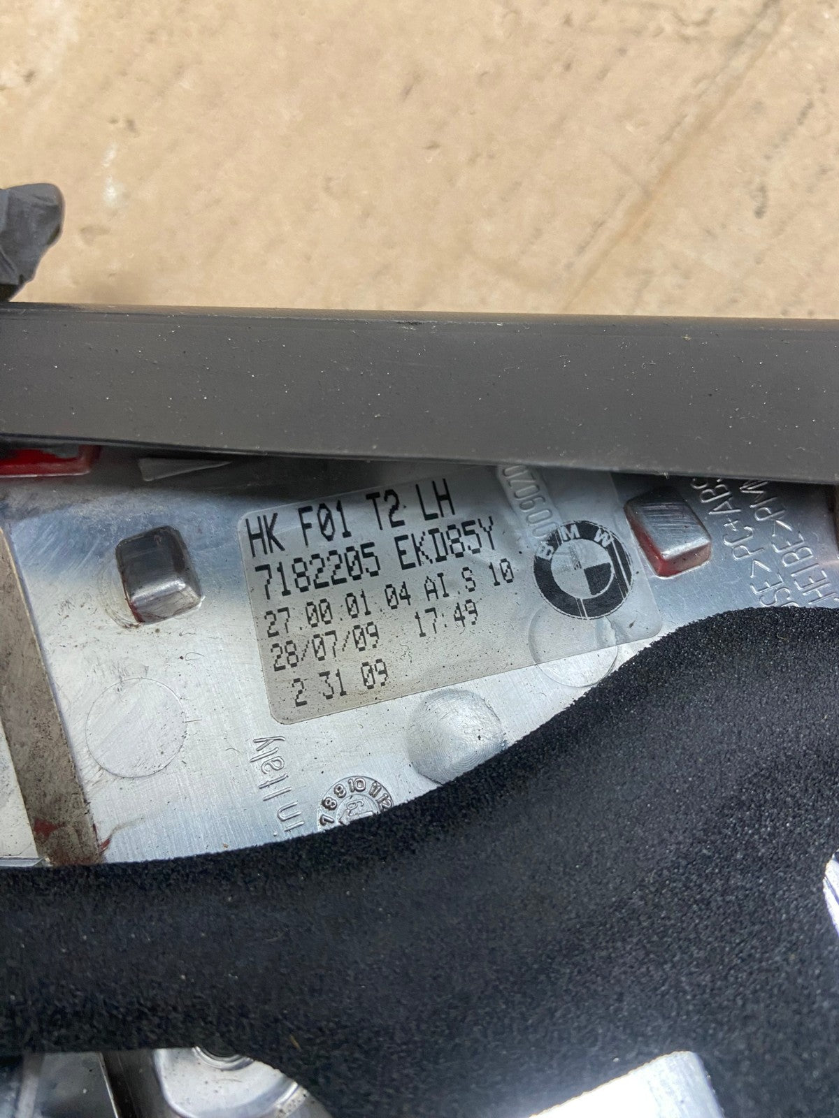 2009-2012 BMW 7-Series F01 F02 750i 750Li Left Driver Inner Tail Light AB8327 LK7