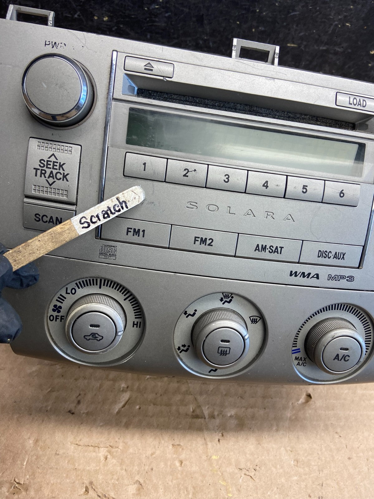 2007 2008 Toyota Solara Am Fm Cd Player Radio Climate Control AF2625 DG1