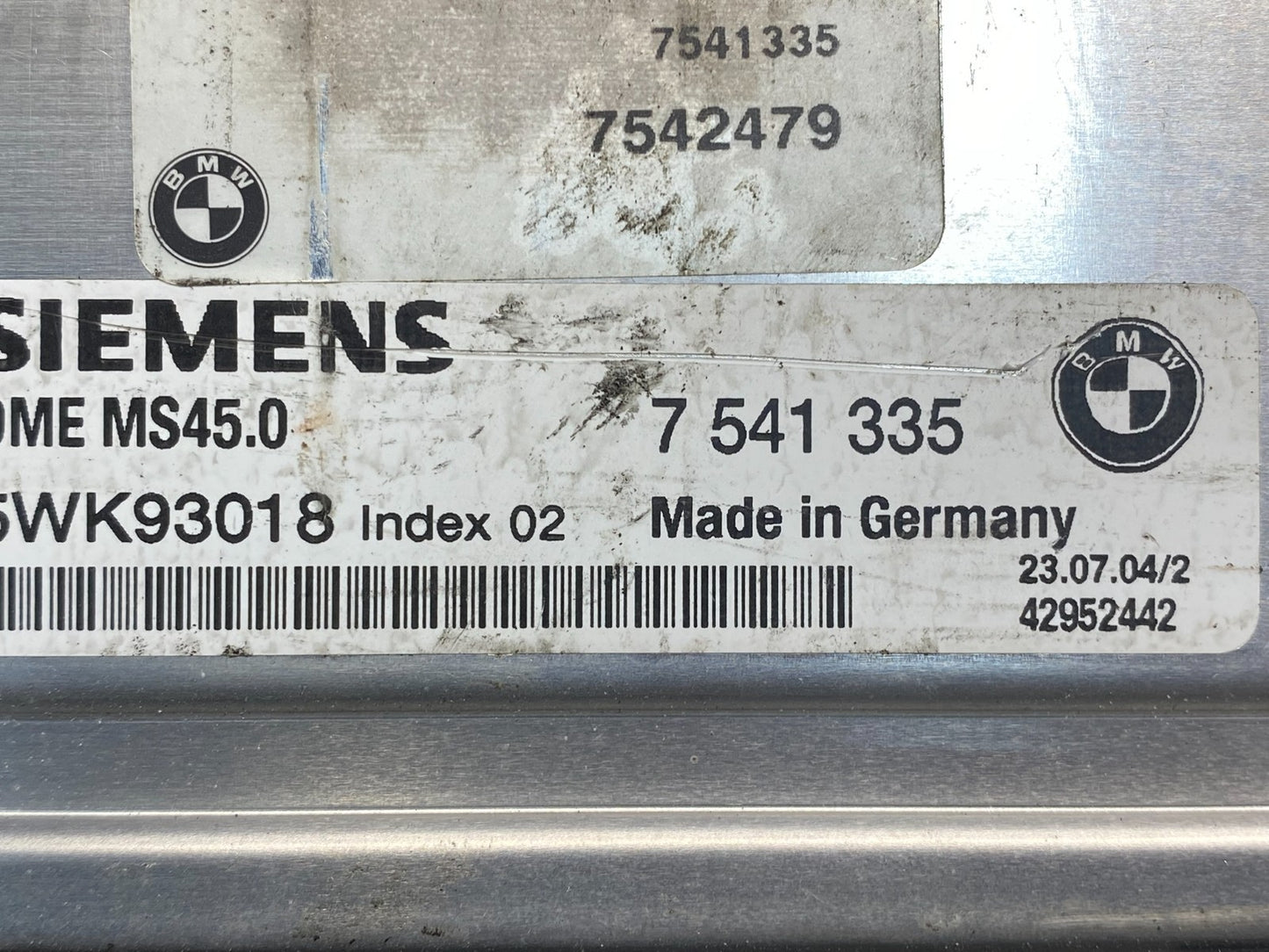 2004 2005 2006 Bmw X3 ECU ECM Engine Control Module Computer af8917 DG2