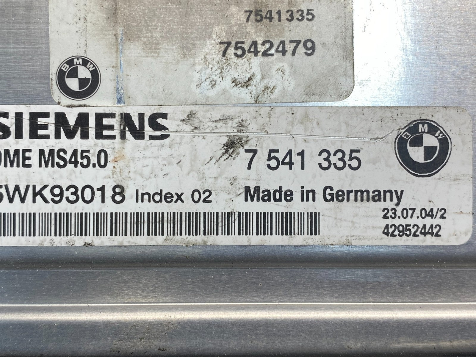 2004 2005 2006 Bmw X3 ECU ECM Engine Control Module Computer af8917 DG2