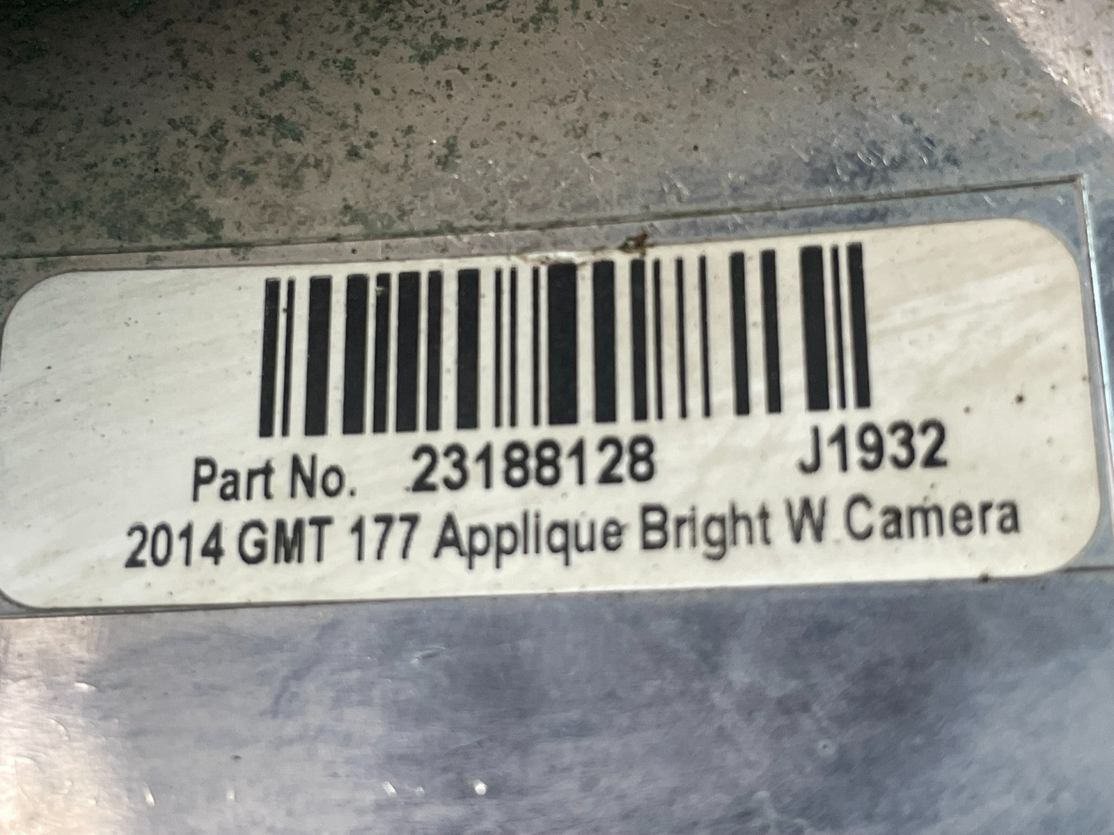 2010-2015 Gmc Terrain Lift Gate Handle Trim Back Up Camera 23188128 AG9973 DG6