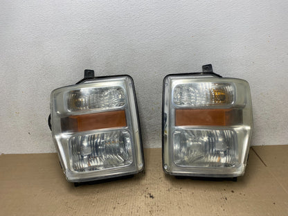 2008 to 2010 Ford F250 Super Duty Left+Right Side Headlights AI2441 DW0