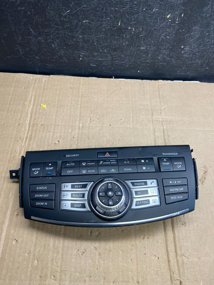 2008 to 2010 Infiniti M35 Navigation Radio Climate Control 28395 EJ77C AD7226 DG0