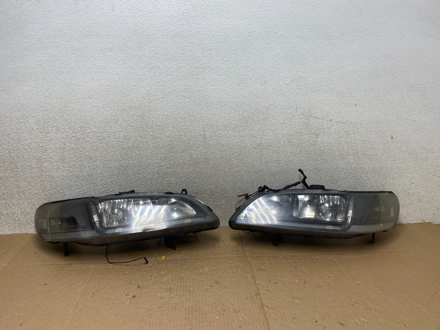 2001 - 2002 Honda Accord Left + Right Side LED Black Smoke Headlight t5681 DG0
