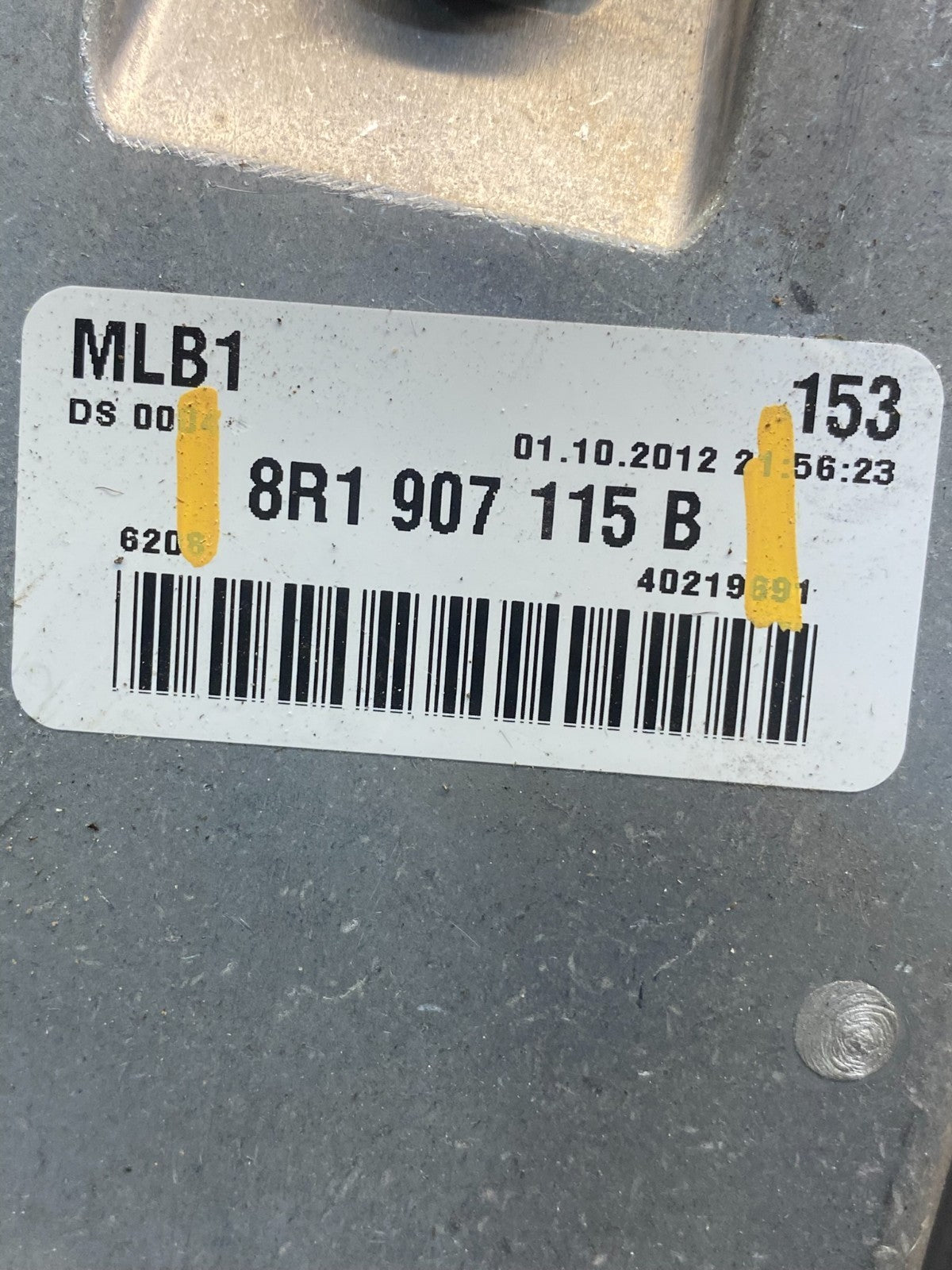 2013 - 2015 Audi Q5 Engine Control Module Computer ECU ECM 8R1907115B af6622 DG2