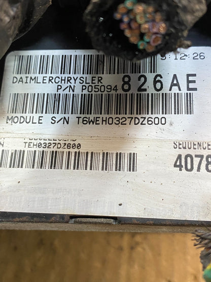 2007 Chrysler Pacifica Engine Control ECU ECM Module P05094826AE AD4853 DG2