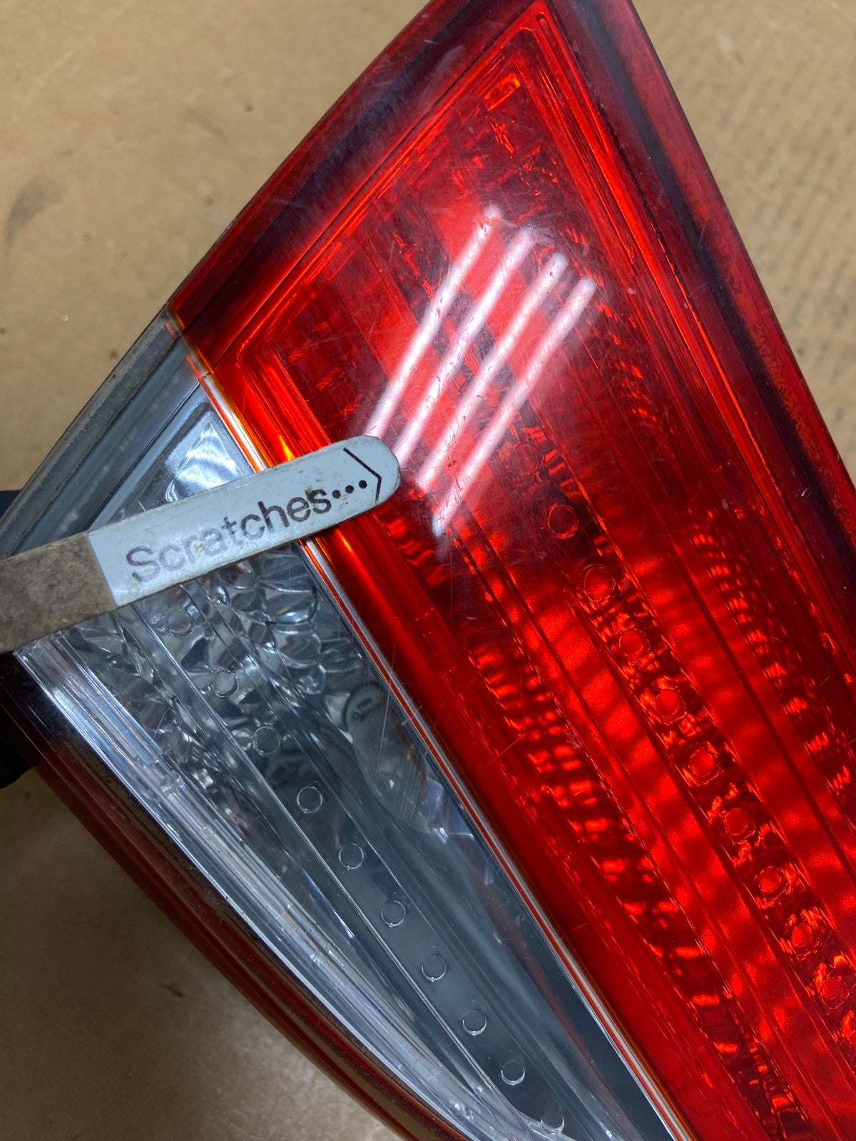 2011 2012 2013 Hyundai Elantra Inner Tail Light Left Driver LH AD9135 LK3