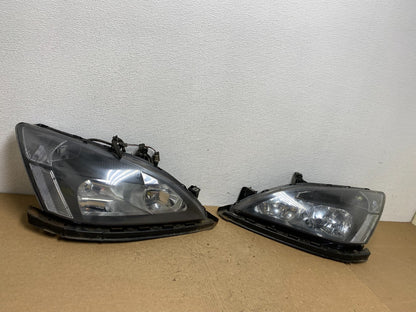 2003 - 2007 Honda Accord Left+Right Set Halogen Headlights AC1371 DW2