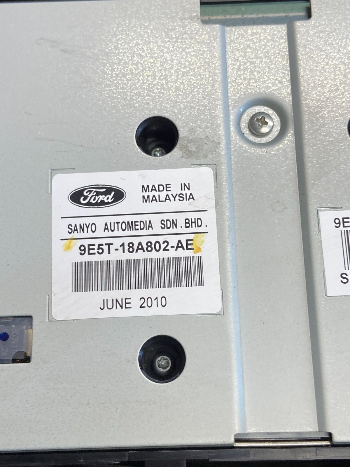 2010 to 2012 Ford Fusion Radio Climate Control A/C Control af2182 DG5