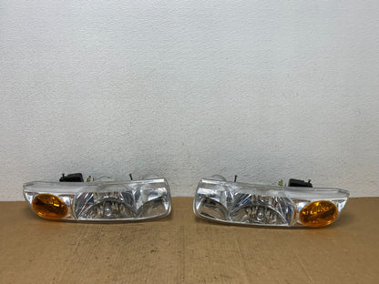 1998 - 2002 Saturn SL SL1 SL2 S Series Left+Right Halogen Headlights AD1421 DW0