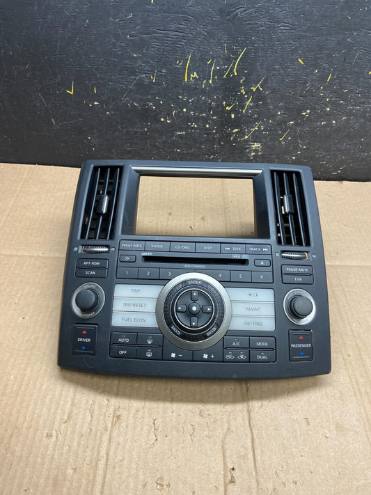 2006 - 2008 Infiniti FFX35 FX45 Radio Climate Control Panel Bezel aa4900 DG0