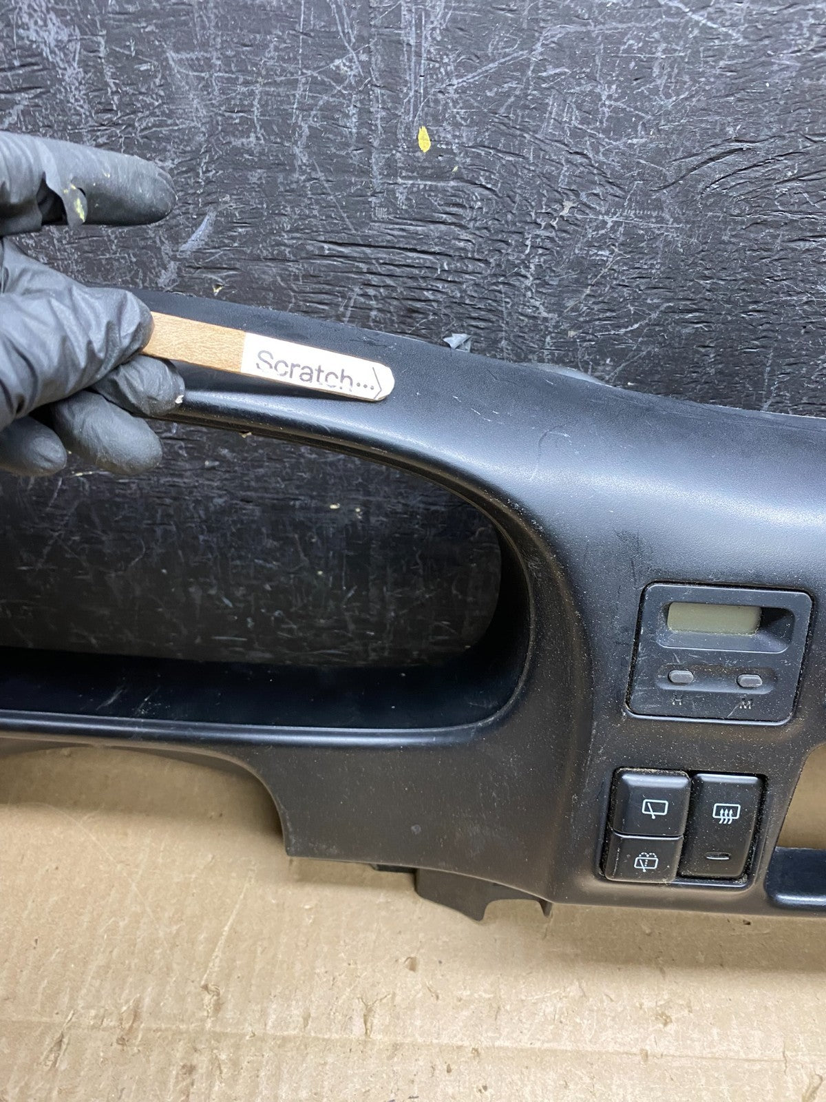 1998 to 2002 Isuzu Rodeo Dash Cluster, AC Bezel/trim Black AC66003