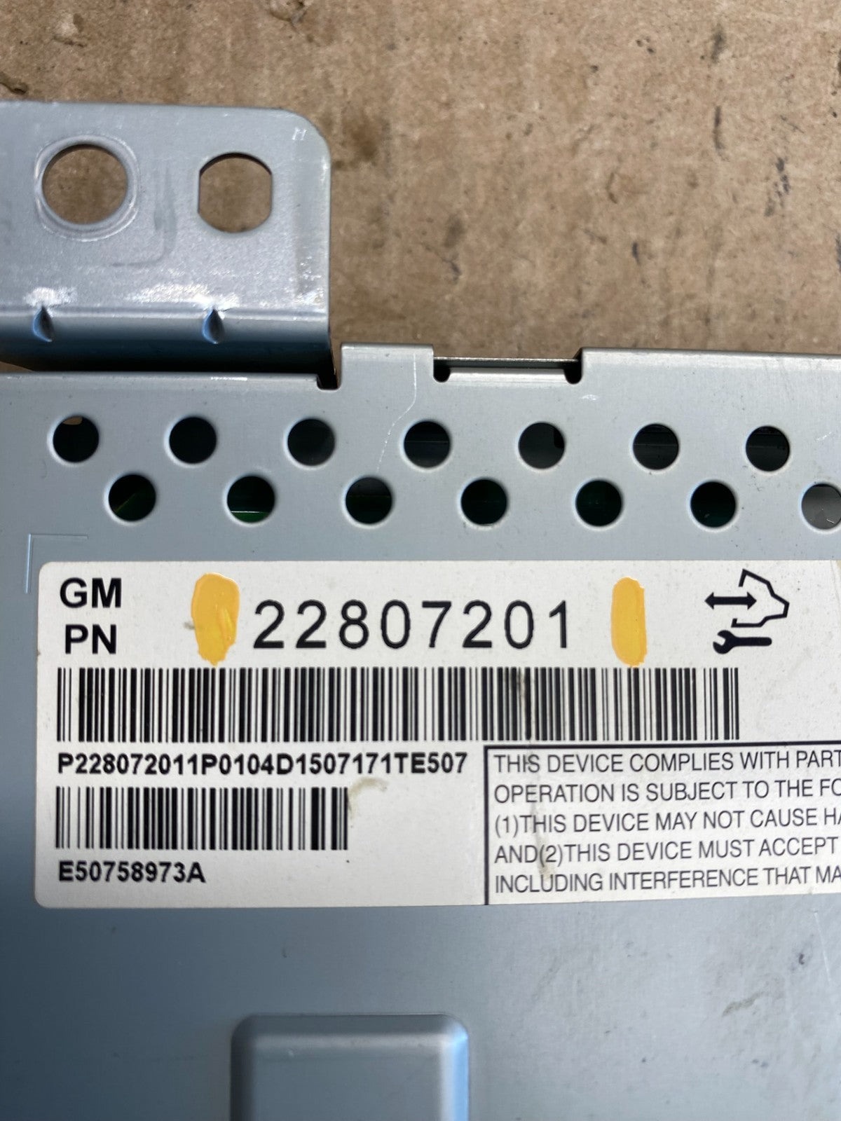 2010 - 2011 Chevrolet Equinox Radio Display Screen Information Dash Oe ac6716 DG4