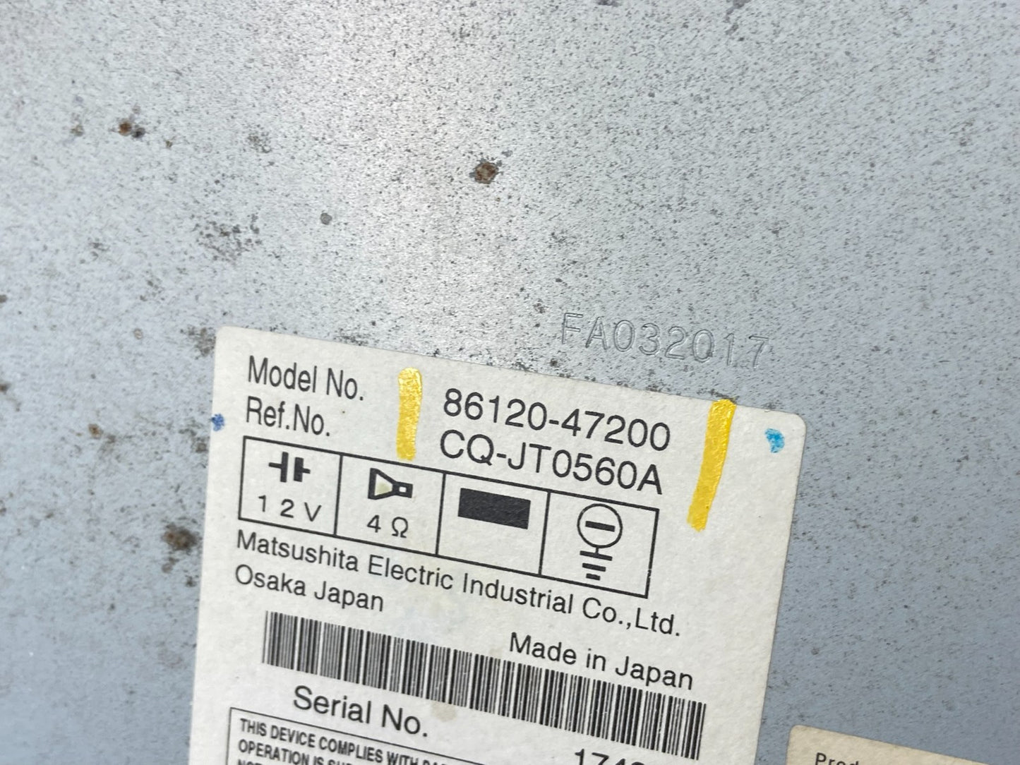 2006 to 2009 Toyota Prius OEM Radio AM/FM CD Player Oem t9336 DG6