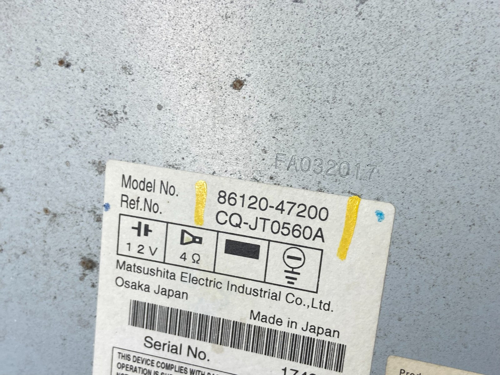 2006 to 2009 Toyota Prius OEM Radio AM/FM CD Player Oem t9336 DG6