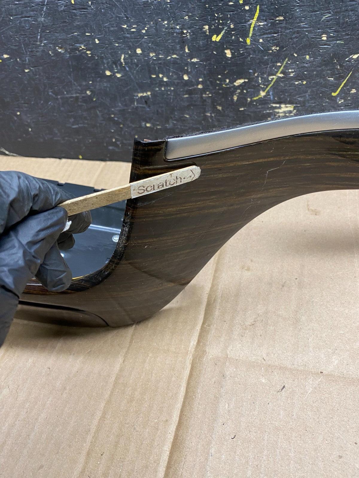 2007 to 2012 Hyundai Santa Fe Center Dashboard Wood Panel Molding OEM AA4548 DG1