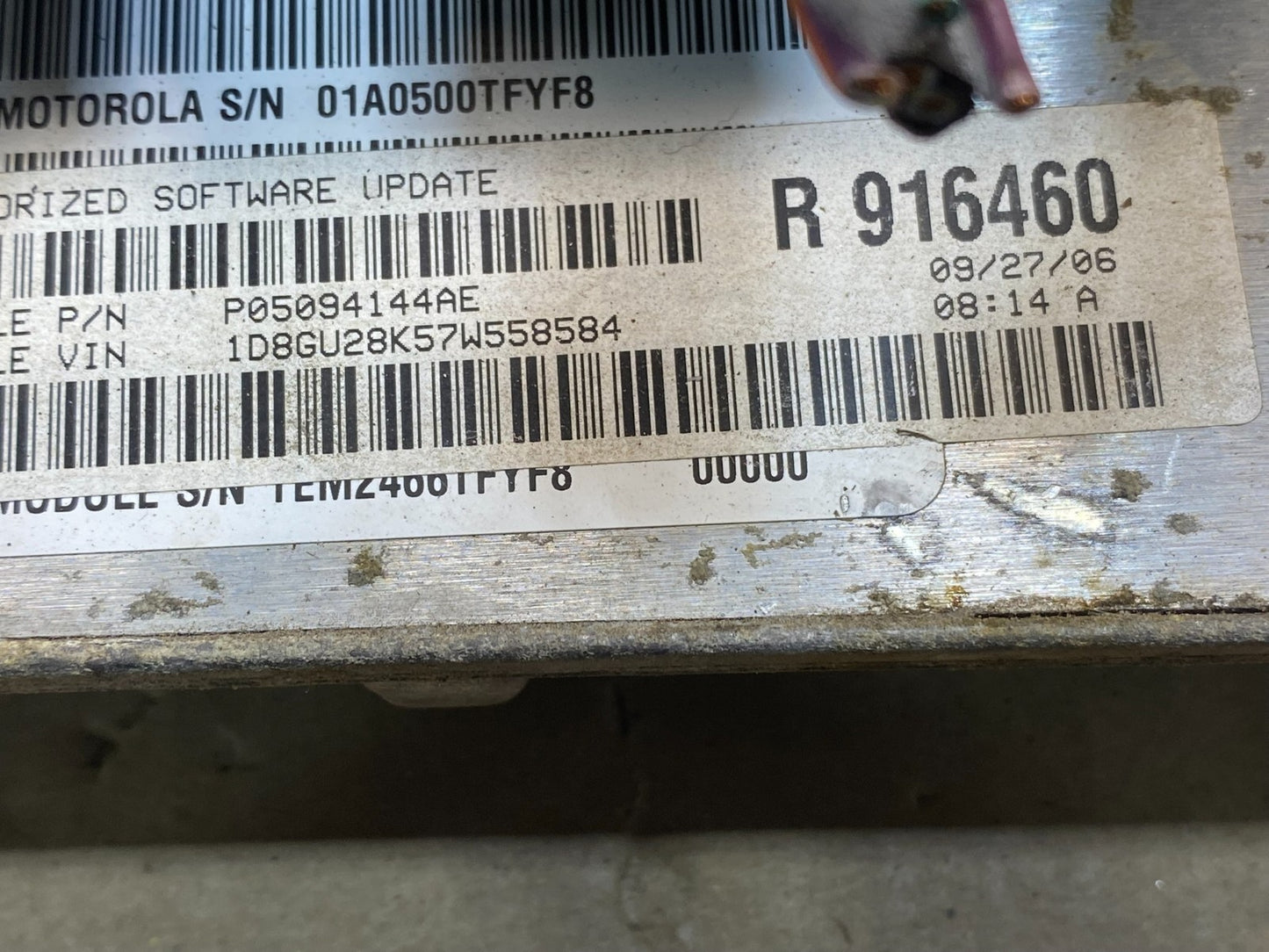 2007 Jeep Liberty Nitro 3.7L Engine Control Unit ECU ECM ag7498 DG2