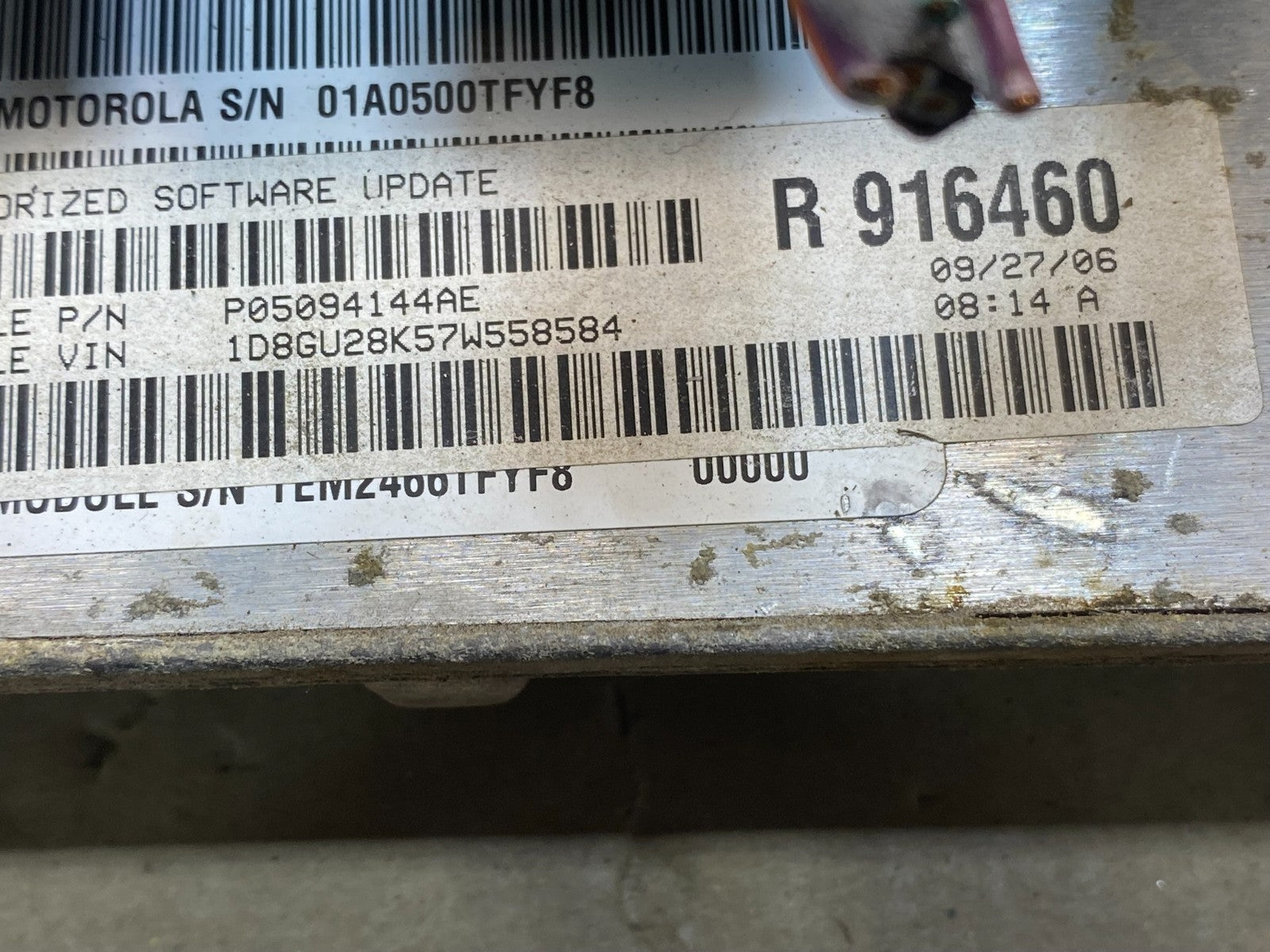 2007 Jeep Liberty Nitro 3.7L Engine Control Unit ECU ECM ag7498 DG2
