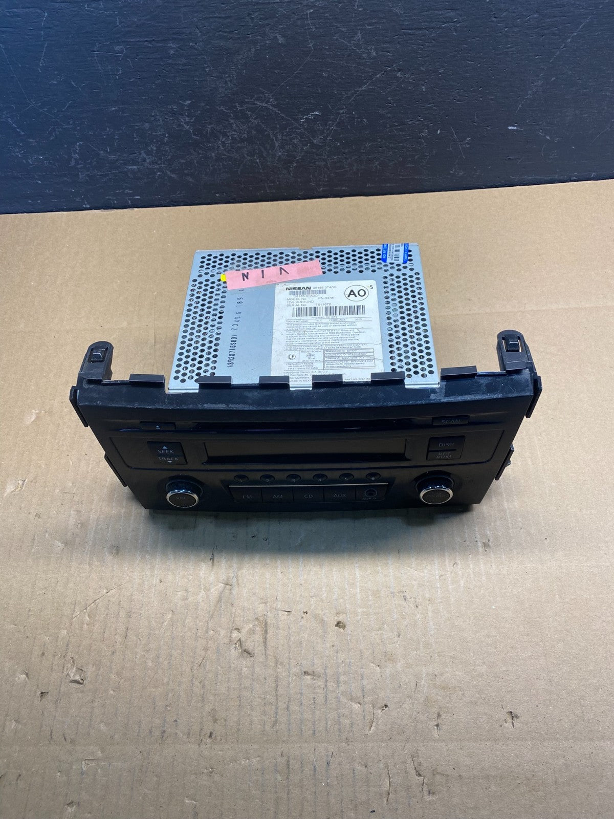 2013 to 2015 Nissan Altima Radio Cd Mp3 Player AUX Port 281853ta0g ac2485 DG3