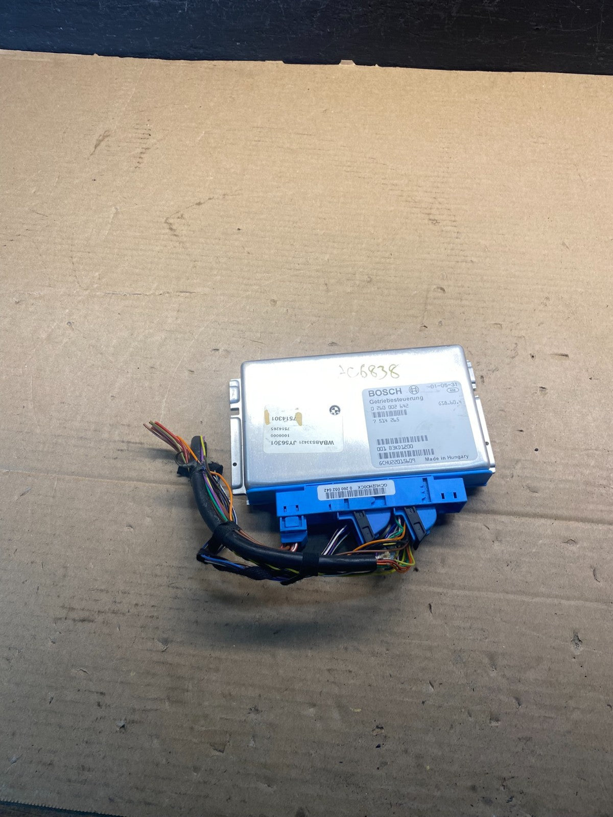 2001 to 2002 Bmw 325i  TCM TCU Transmission Computer Unit AC6838  DG0