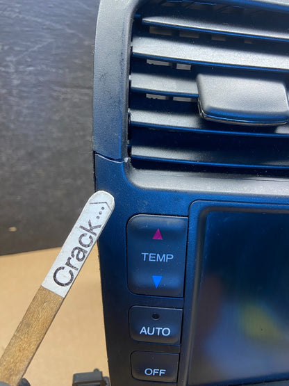 2006 to 2008 Acura TSX AM/FM CD Player Radio Audio Screen Air Vent af9303 DG1