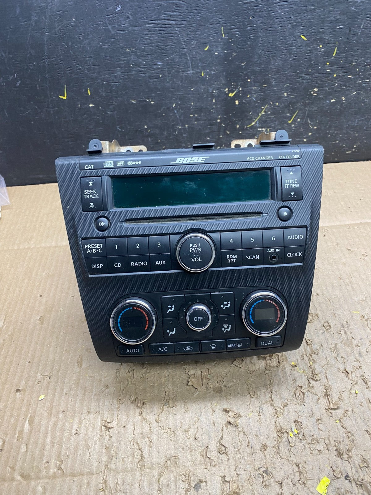 2007 to 2009 Nissan Altima Radio Cd Mp3 Player AUX Climate Control V7270 DG0