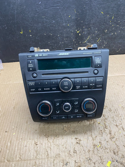 2007 to 2009 Nissan Altima Radio Cd Mp3 Player AUX Climate Control V7270 DG0