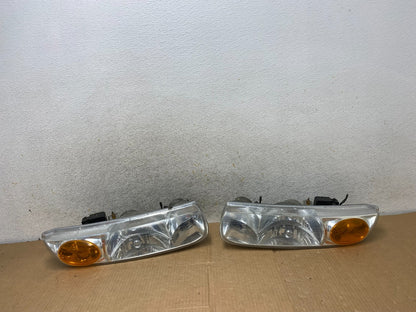 1998 - 2002 Saturn SL SL1 SL2 S Series Left+Right Halogen Headlights AI6894 DW0