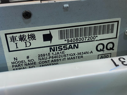 2011 - 2013 Nissan Murano Maxima M35 M37 BOSE Radio CD Navigation AG3812 DG6