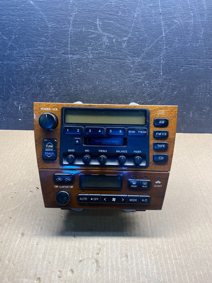 2000 2001 Lexus Es300 Radio Receiver Tape Climate Control A/C AG38210