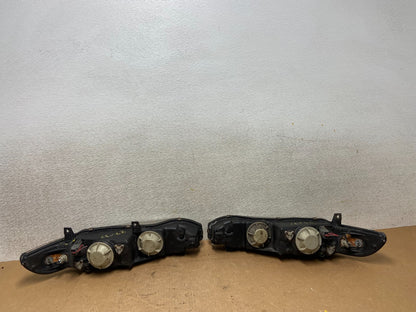 1997 to 1998 Mitsubishi Galant Left+Right Set Headlights Halogen Oem z7637 DG6