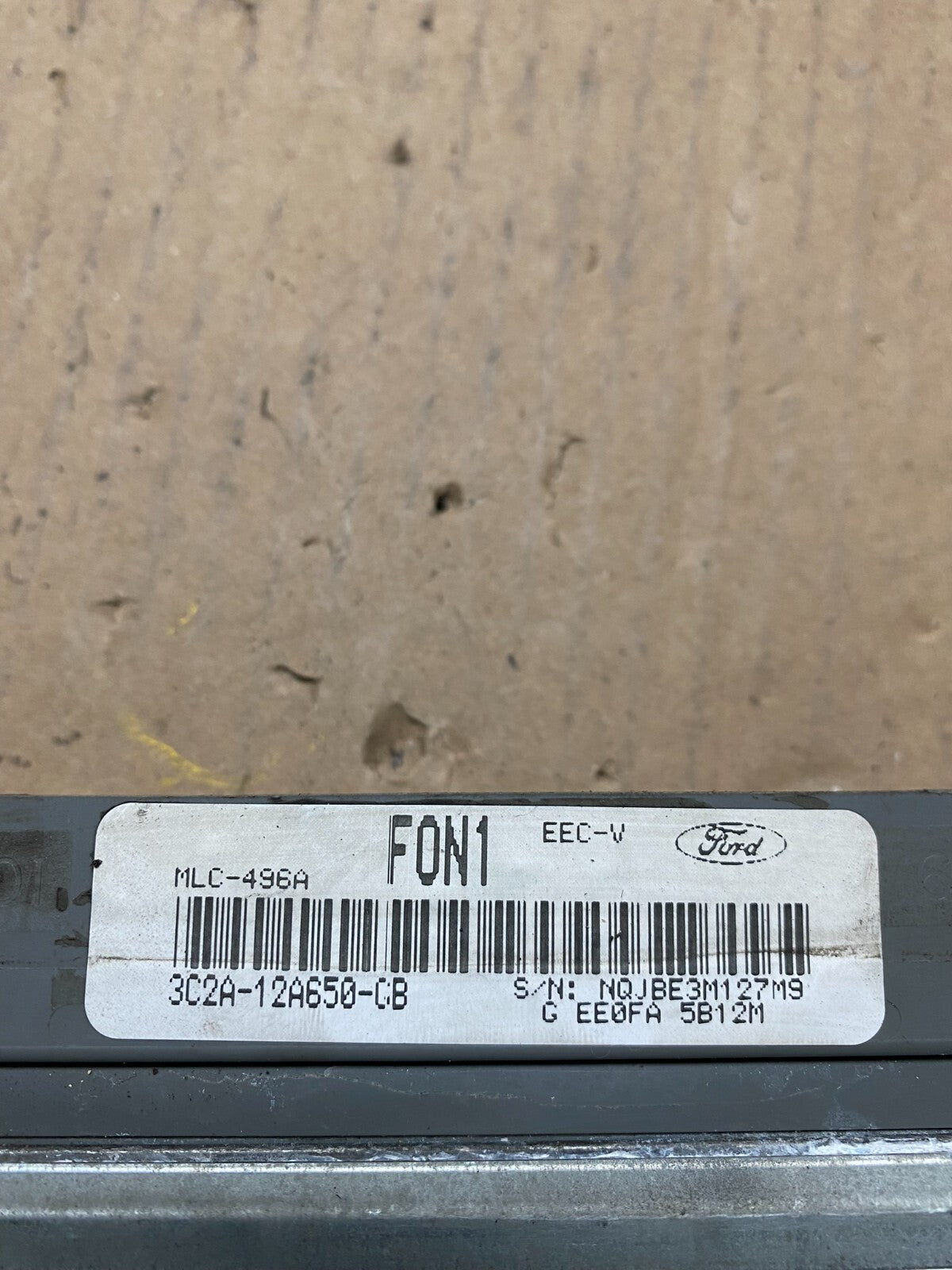 2003 Ford Van E350 E450 Engine Control Module 3C2A-12A650-CB C1037 DG3